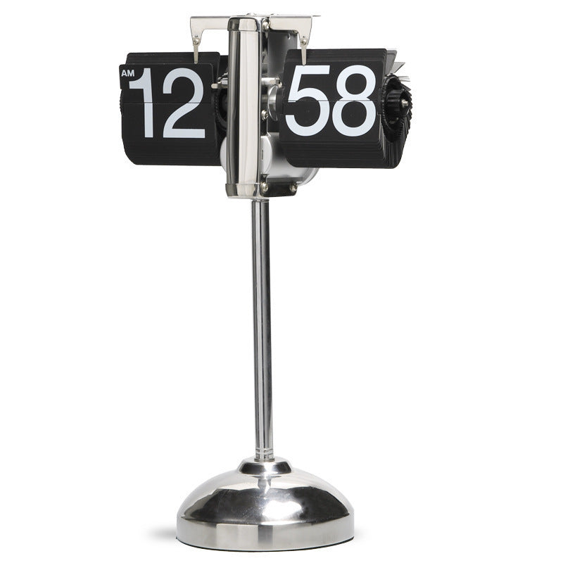 Retro Mechanical Solid Wood Automatic Flip Clock